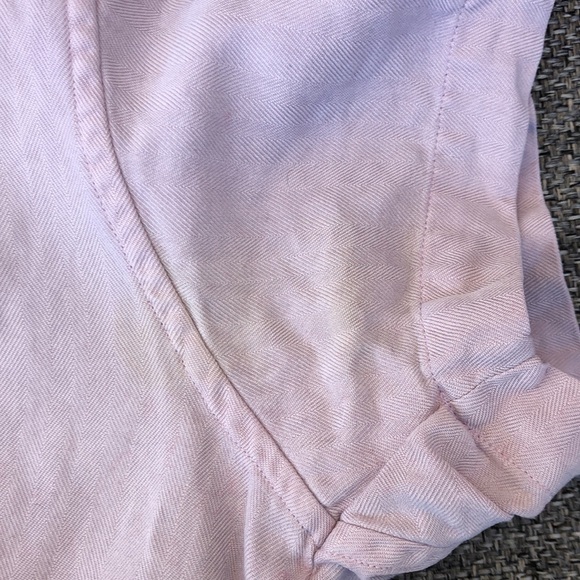 Tommy Bahama silk button down shirt in taupe - Picture 5 of 5